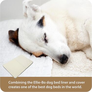 Ортопедичне ліжко для собак Ellie-Bo з Memory Foam, чорне, вологостійке, для клітки 76 см, розмір M - [71 x 48 x 6 см]