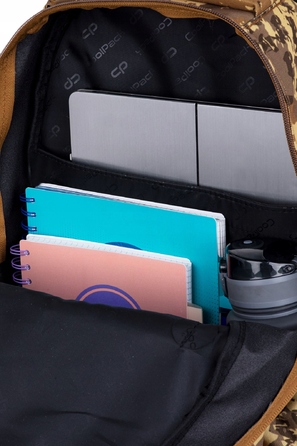 Багатовідсінковий шкільний рюкзак CoolPack, відтінки коричневого та бежевого, 26 л