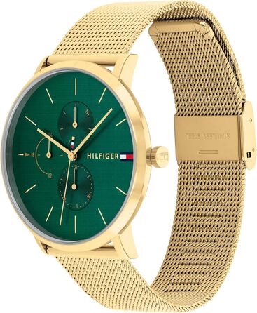 Годинник Tommy Hilfiger для жінок: кварцовий, з трьома додатковими циферблатами, водостійкий (3ATM), з ремінком з шкіри або нержавіючої сталі (з плетеним або з ланцюжком), зелений