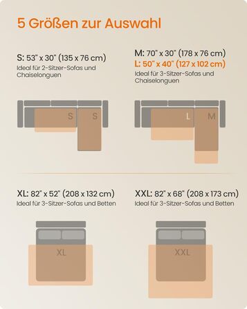 Водонепроникний килимок для собак Feandrea, 178 x 76 см, захист для авто, диванів, машинне прання, антиковзаюча підкладка, стеганий дизайн, тауновий (PPB025G01)