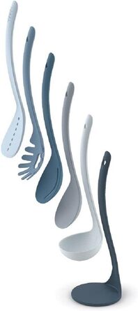 Набір кухонних аксесуарів Joseph Joseph Nest 5 шт. з магнітною підставкою, чорний/нержавіюча сталь, 30 см, для кухні