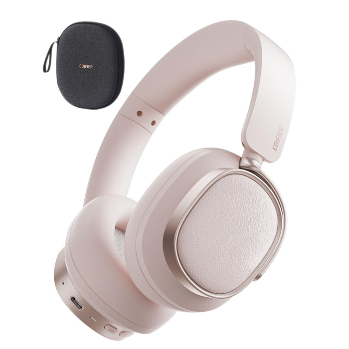 Навушники бездротові Edifier ES850NB Over-Ear з шумозаглушенням, Hi-Res Audio, Bluetooth 5.4, рожеві