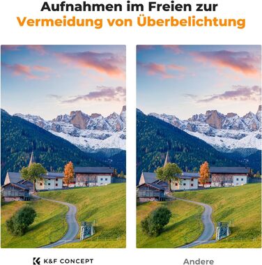 Фільтр ND K&F Concept Variabler 67mm ND3-ND1000 (змінний, 1.5-10 ступенів затемнення, Nano-Dazzle)