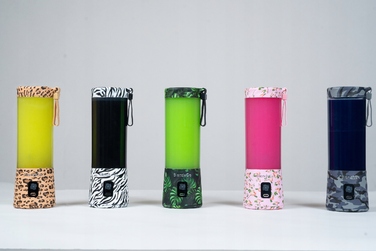 Портативний стакановий блендер BlendyGo 3, міксер 250 Вт, рожевий (ідеальний подарунок)