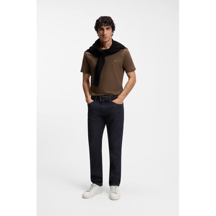 Чоловічі джинси BOSS Maine Regular-Fit сині з еластичного деніму 34W/32L Dark Blue 403