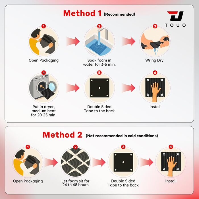 Акустичні пірамідні панелі для звукоізоляції стін та стелі, вогнетривкий шумопоглинаючий поролон 30x30x5 см, сірий, 6 шт