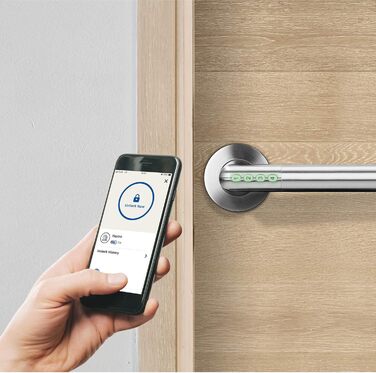 Електронний дверний замок Orno OR-ZS-850 Bluetooth Smart IP44, відкривання по PIN та через застосунок
