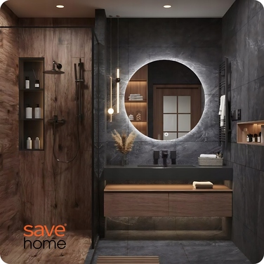 Настінне кругле дзеркало Save Home, 800 x 800 мм
