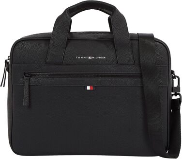 Сумка для ноутбука Tommy Hilfiger Essential PU, чорна, чоловіча