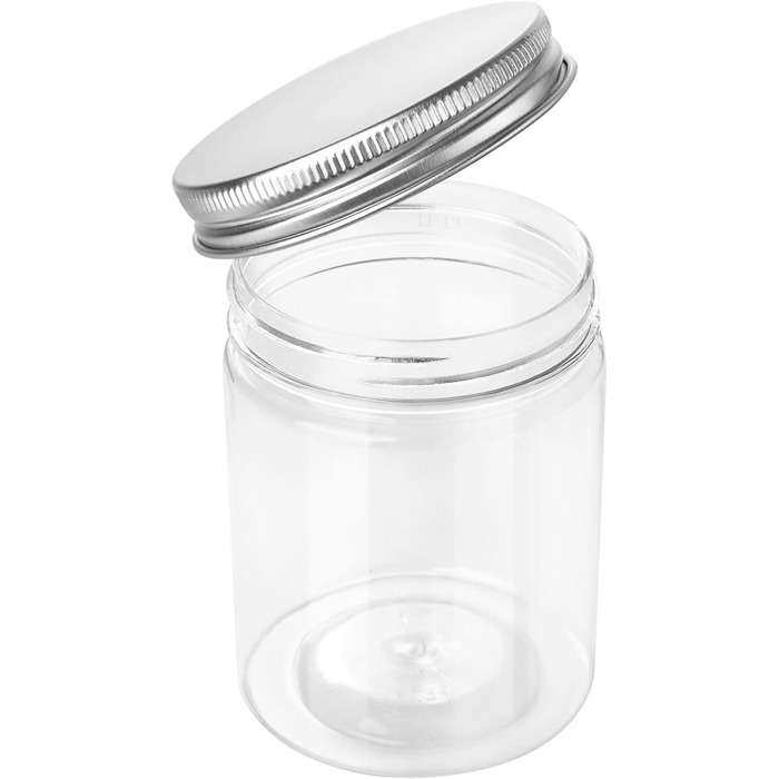 Набір пластикових контейнерів 20 шт. по 250 мл з кришкою, герметичні, BPA-Free, прозорі, для зберігання спецій, мюслі, цукерок, джему