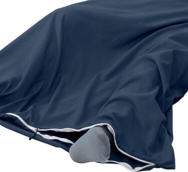 Traveler's Pal Hüttenschlafsack made from 100% Duraweave - Sleeping bag with side and foot zipper - Lightweight and thin insert summer sleeping bag, breathable and skin-friendly