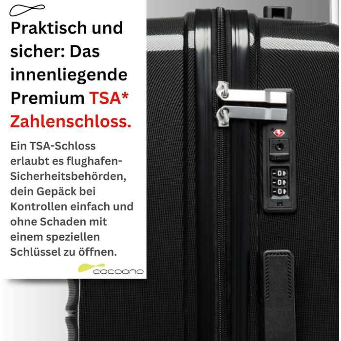 Чорний валіза-тролі 100 літрів з TSA замком - міцний хардкор корпус