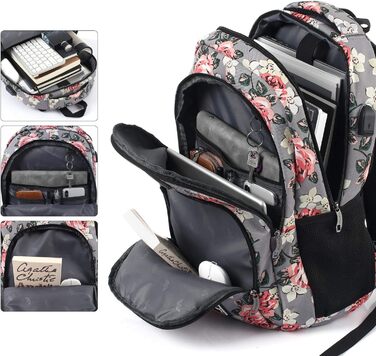 Шкільний рюкзак YAMTION для дівчаток з відділенням для ноутбука 15.6