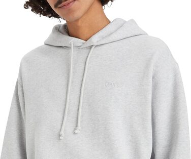 Чоловічий капюшонний світшот Levi's Authentic, сірий світло-сірий (XS)