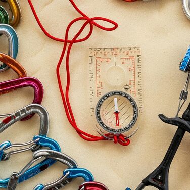 Sun Company ProMap Kompass – Ultralight baseplate compass with declination scale – Accurate orientation baseplate compass for hiking, backpacking, camping, and survival navigation