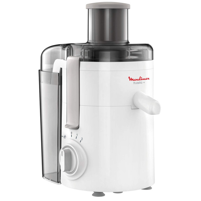 Центрифужна соковижималка Moulinex Frutelia+ JU3701, 350 Вт, з широким завантажувальним отвором, 2 швидкості та імпульсний режим