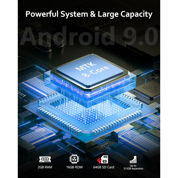 MP3 плеєр AGXOV з Bluetooth та WiFi, Android 4.02