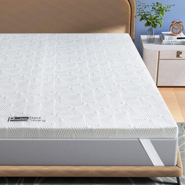 Топер для матраца BedStory 140x200 см, 7 см, двосторонній H2/H3, 7 зон, холодна піна, для бокспрінг-ліжка, дивана, кемпера