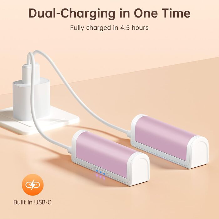 Jonwall Електричні грілки для рук, перезаряджувані, 2 шт. у наборі, USB, 3 режими нагріву, для кемпінгу, гольфу, подарунок для жінок та чоловіків (Рожевий)