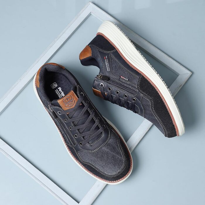 ARRIGO BELLO Чоловічі кросівки для активного відпочинку, спортивні, для прогулянок та подорожей, розмір 41-46, блакитний