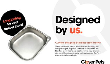 Автоматичний годівниця для котів та маленьких собак Closer Pets C100 з таймером – до 400 г, з нержавіючою чашею