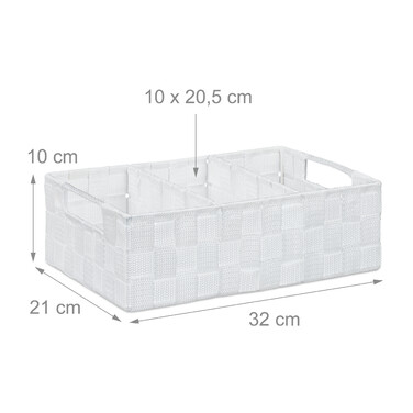 Relaxdays Storage Basket with Compartments