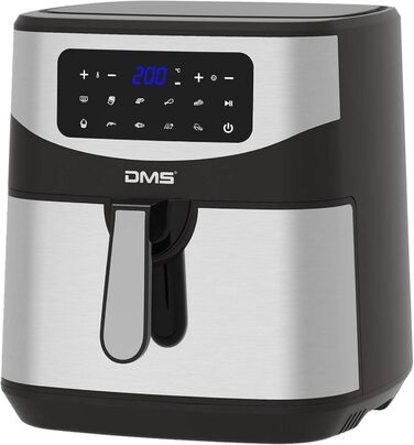 Фритюрниця DMS XXXL 7 літрів: фритюрниця, духовка, гриль, Cooker, без олії, 10 програм, цифровий дисплей, 1800 Вт, таймер, HF-7S