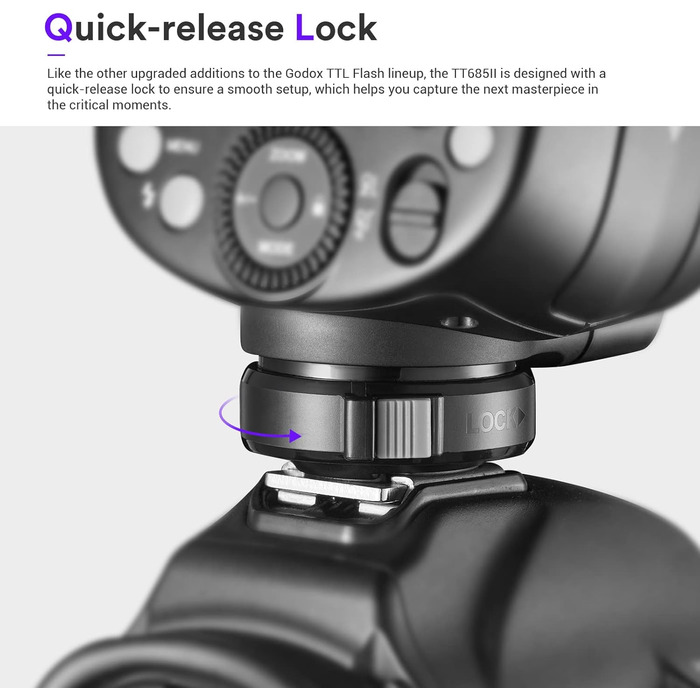 Спалах Godox TT685II-C Thinklite для Canon DSLR: E-TTL, GN60, 2.4G, TCM, HSS 1/8000s