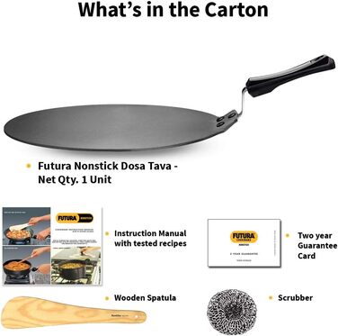Сковорода-гриль HAWKINS Futura Dosa, антипригарна, 28 см, чорна
