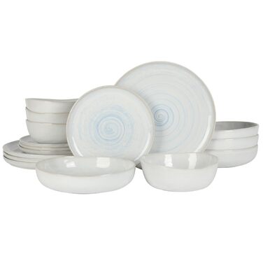 Набір посуду Gibson Elite Matisse (16 предметів) для 4 осіб, зелений (сервіз)