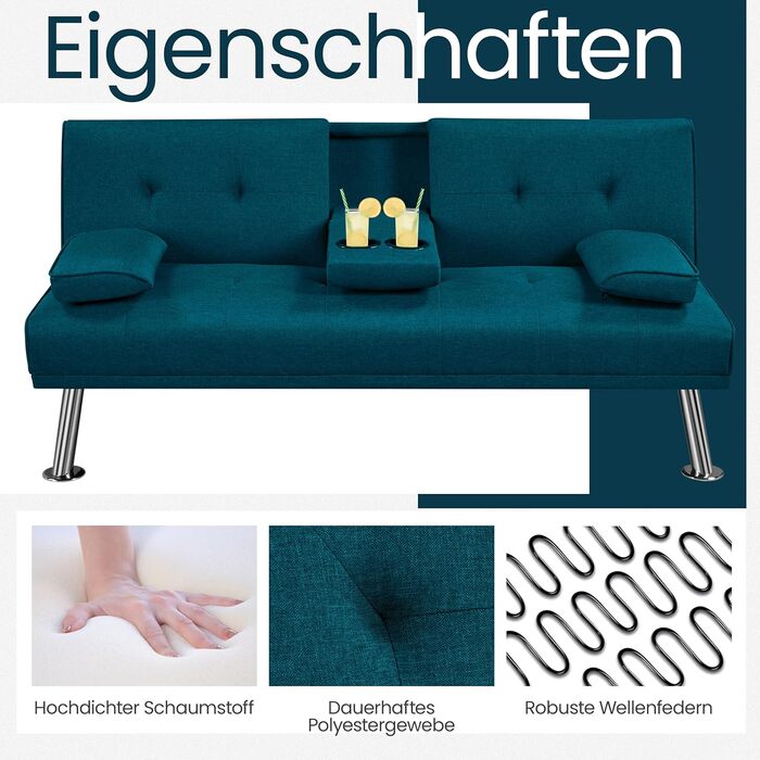 Yaheetech Foldable Sleeper Sofa