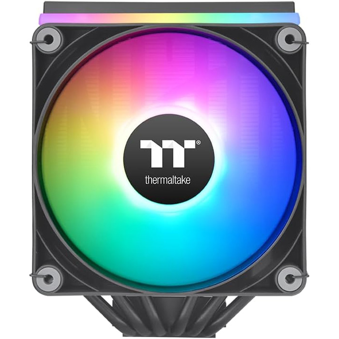 Thermaltake ASTRIA 600 ARGB - Потужний кулер CPU з двома баштами, 2x120mm PWM вентилятори, 6 теплових трубок Direct Contact, 265W TDP, тихий (26,8 dBA), 5V ARGB Sync, підтримка Intel LGA1851/1700, AMD AM5/AM4