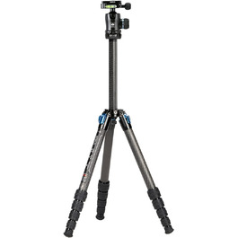 Штатив SIRUI ST-125+K10X з вуглецевого волокна, з відео-головкою для панорамної зйомки, трикутною центральною колоною, для DSLR, 4 секції, 166см, 3KG