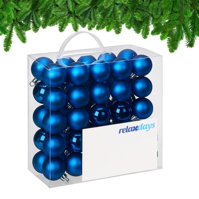 Relaxdays Set of 50 Christmas Baubles