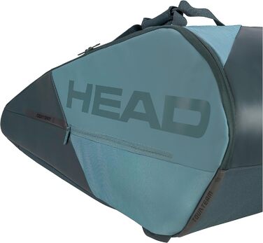 HEAD Tour Racquet Bag - Schwarz/Weiß (Cyan/Blau) - Tennis Bag for Players