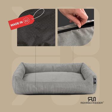 Кігтеточка-ліжко для котів Rohrschneider з м'яким кордовим матеріалом та ігровим набором (Сірий)