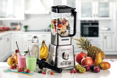 Ariete 577, Blendy Pro Power Blender, Stainless Steel, 2-Liter Capacity, 6 Blades, 6 Speeds, Pulse, Ice Crushing, Smoothie, EK1, 2000 Watts, 32000 RPM