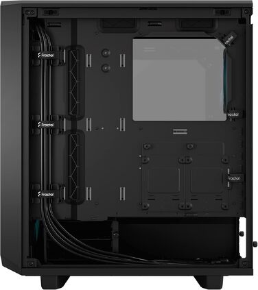 Корпус для ПК Fractal Design Meshify 2 Compact Black ATX Mid Tower, RGB, загартоване скло (Light Tint), високий повітряний потік
