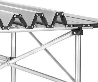 Складний алюмінієвий стіл Tectake для кемпінгу, саду та тераси 70x70x70 см (Модель 401169)