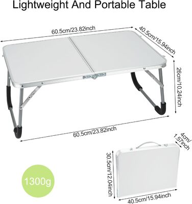Складаний столик - білий: багатофункціональний, для дому, відпочинку, кемпінгу