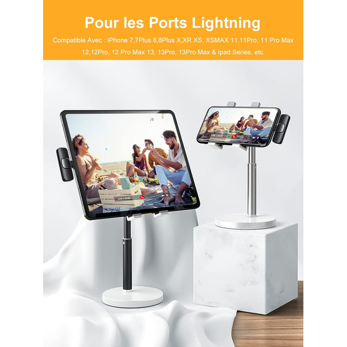 Бездротовий петличний мікрофон Lavalier з Lightning-роз'ємом для iPhone/iPad/Android. Безшумовий, 120м, CP1(A)