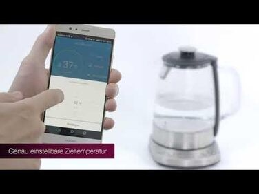 Електричний чайник ProfiCook PC-WK 1020 G: скляний корпус, 1.7 л, з тефлоновим фільтром, функція підігріву, 3000 Вт