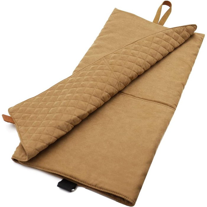 Килимок для собак Paws&Co: портативний, складаний, 75x50 см (L, Коричневий)