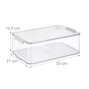 Relaxdays Refrigerator Organizer 3-Piece Set