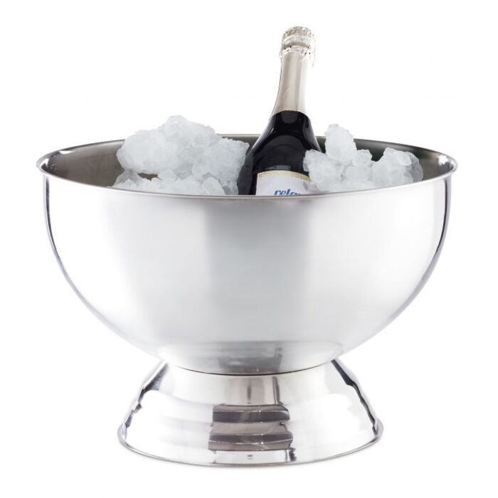 Relaxdays Champagne Cooler Bowl Stainless Steel