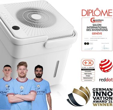 Зволожувач повітря Midea DF-20DEN7-WF, 20л/24г, для приміщень до 100 м³ (40 м²), з Wi-Fi, таймером, білий