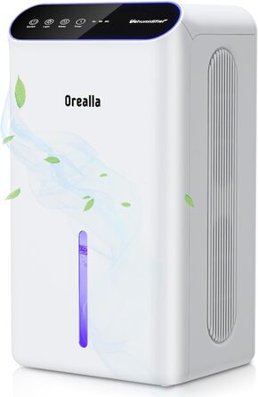 Електричний осушувач повітря для дому: тихий осушувач 67 м² з баком 2.5 л, таймером та режимом сну