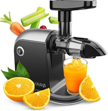 Divaro [THE ORIGINAL] - Slow Juicer - Vegetable and Fruit Extractor - [150 W] Vitamin-Friendly Fruit Extractor with Reverse Function. Includes Cleaning Brush - BPA Free
