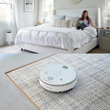 Leitz TruSens Ультразвуковий зволожувач повітря N-300, 45 м², з контролем вологості, для офісу, спальні та дитячої кімнати, 8 л, білий/сріблястий