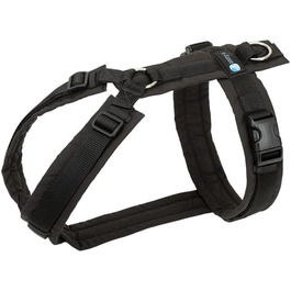 Шлейка для собак Anny-X Brustgeschirr Fun чорного кольору, розмір XL-короткий (обхват грудей 78-96 см)